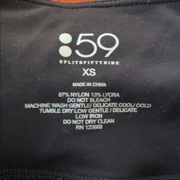 🛑SOLD Splits 59 Black Cropped Performance Leggings - Picture 7 of 7